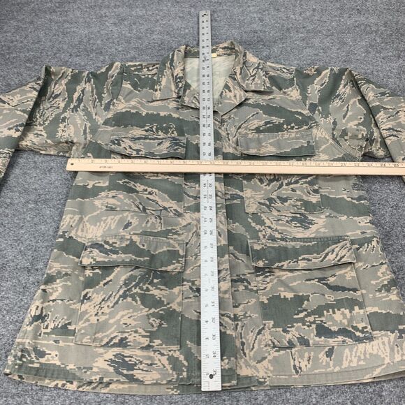 US Air Force Combat Uniform Womens L Large Camo Green Button Up DSCP Jacket - Picture 5 of 10